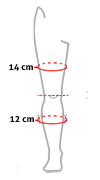 Knestøtte Genulastic Sport_size-guide