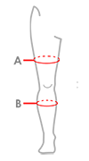 Knestøtte PatellaDyn _size-guide